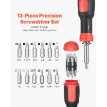 13-Piece Screwdriver Set Magnetic Handle Torx Phillips Hand Tools for Sockets
