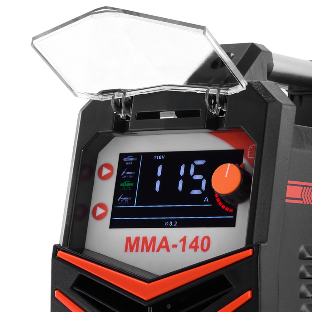 VEVOR MMA Welder, 140A 4-in-1 Welding Machine - MMA (Stick)/DC Pulse MMA/DC Pulse TIG/Lift TIG, LED Display Electric Welder Machine with Synergic Control, IGBT Inverter, Hot Start