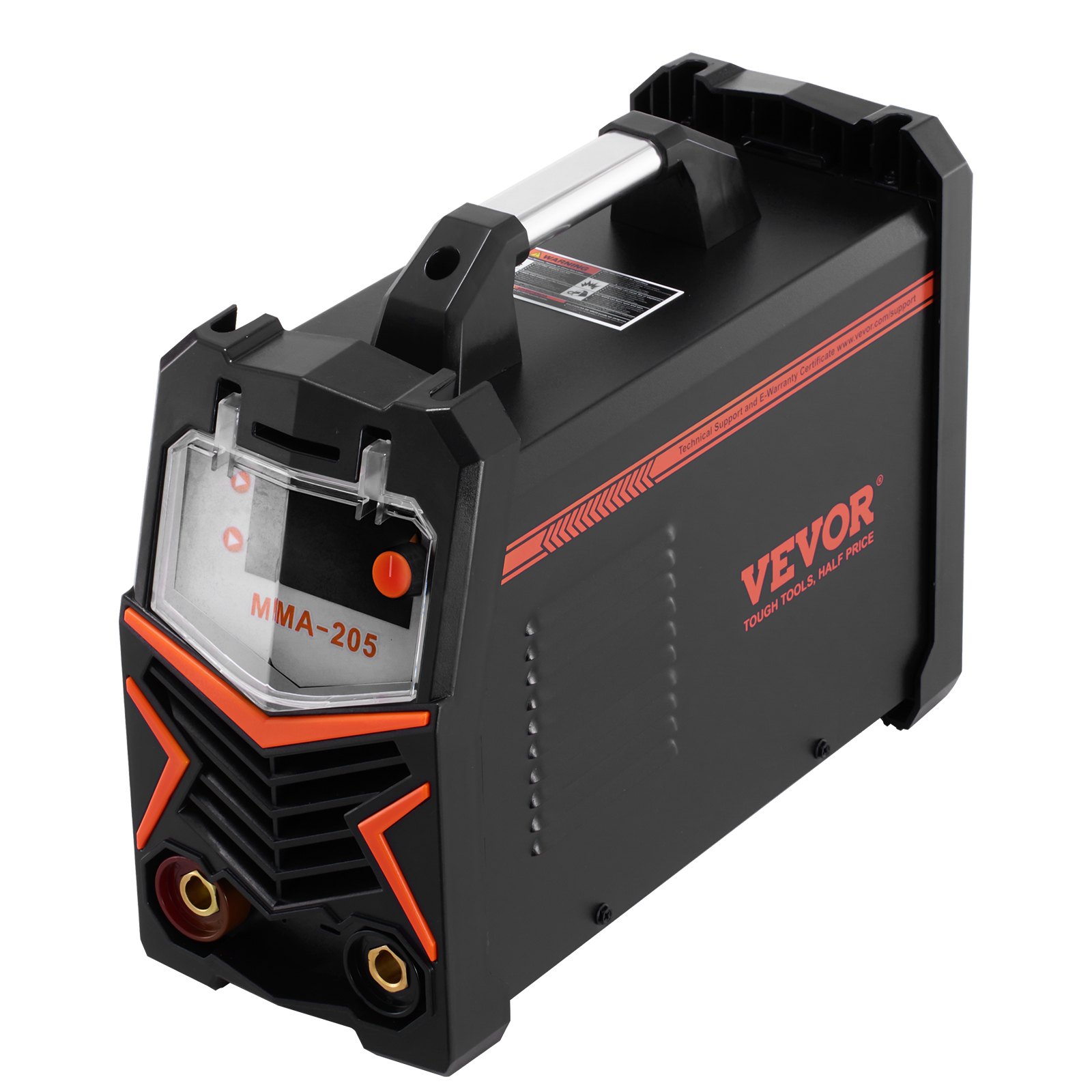 VEVOR MMA Welder, 205A 2-in-1 MMA Lift TIG Stick Welding Machine, IGBT Inverter Portable Welder Machine with Digital Display, Hot Start Arc Force Anti-Stick (Lift Torch Not Included)