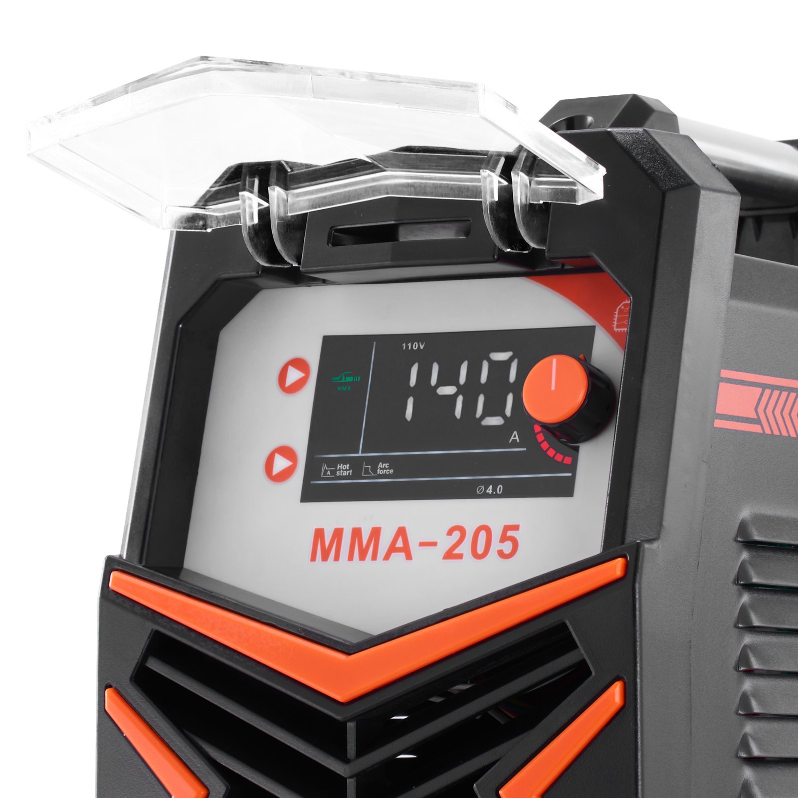 VEVOR MMA Welder, 205A 2-in-1 MMA Lift TIG Stick Welding Machine, IGBT Inverter Portable Welder Machine with Digital Display, Hot Start Arc Force Anti-Stick (Lift Torch Not Included)