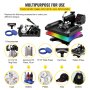 VEVOR Upgrade Heat Press Machine ETL Quality & Safety Certificated 12 x 15 in 8 in 1 Heat Press Power-Saving Combo Multifunctional Sublimation 360°Rotation Heat Press Shirt Printing Machine Black