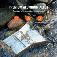 VEVOR Gold Panning Kit With Sluice Box, 50" Aluminum Gold Mining Equipment, 23 PCS Gold Prospecting Kit with Gold Pan, Classifier Screen, Separating Magnet, Drawstring Backpack and Accessories