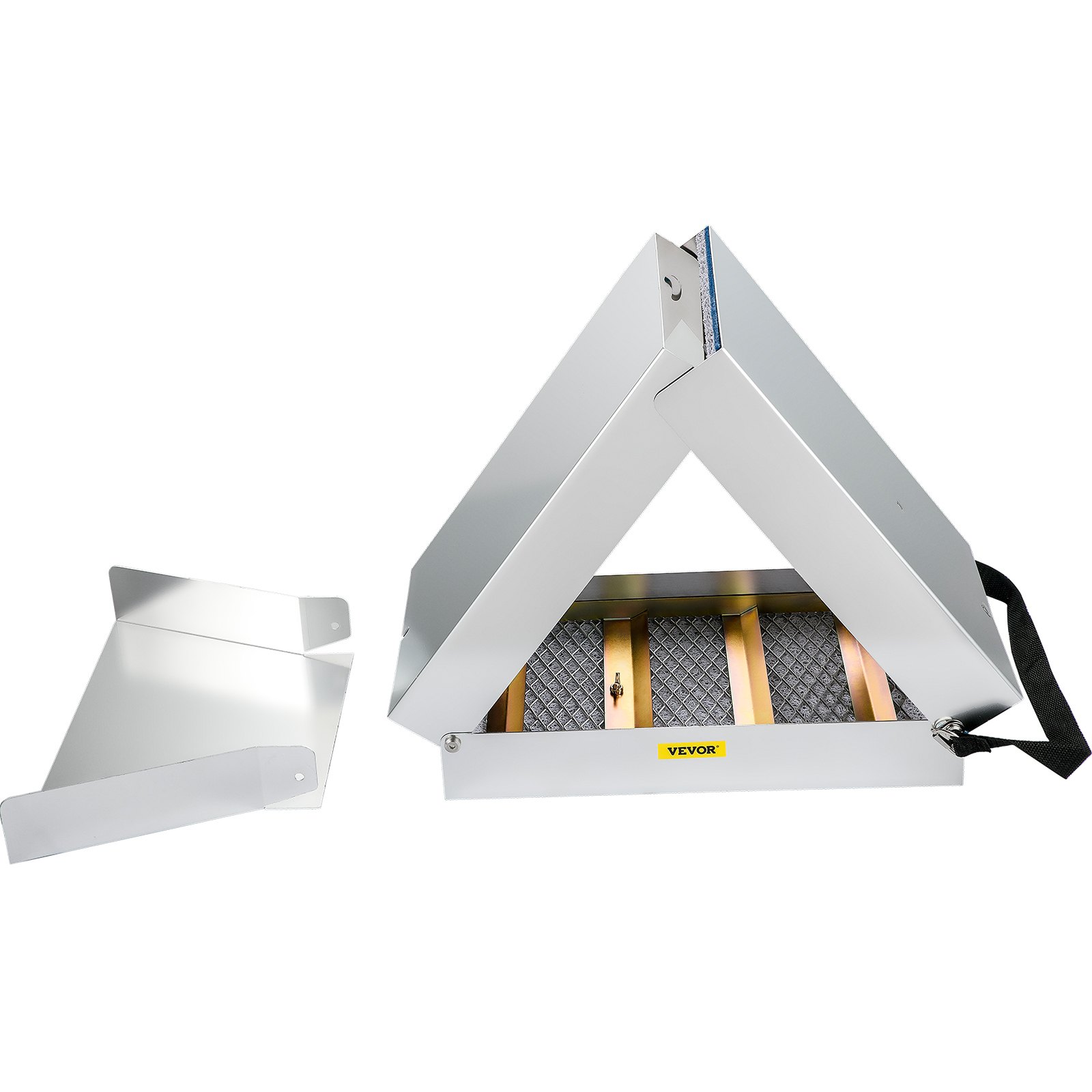 VEVOR Folding Aluminum Alloy Sluice Box, Compact 50\" Sluice Boxes for Gold, Lightweight Gold Sluice Equipment, Portable Sluice Boxes with Miner\'s Moss, River, Creek, Gold Panning, Prospecting, Dredg