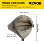 VEVOR Miter Saw Hood, 50x30x40 Inch, Chop Dust Collection Foldable Waterproof Oxford Fabric Cover, Dust Collector Milled Aluminum Hardware Compatible with all Miter Saws, Accessory Holes, Carrying Bag
