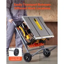 Portable Table Saw Stand with Wheels 350 lbs Load Capacity Rolling Foldable