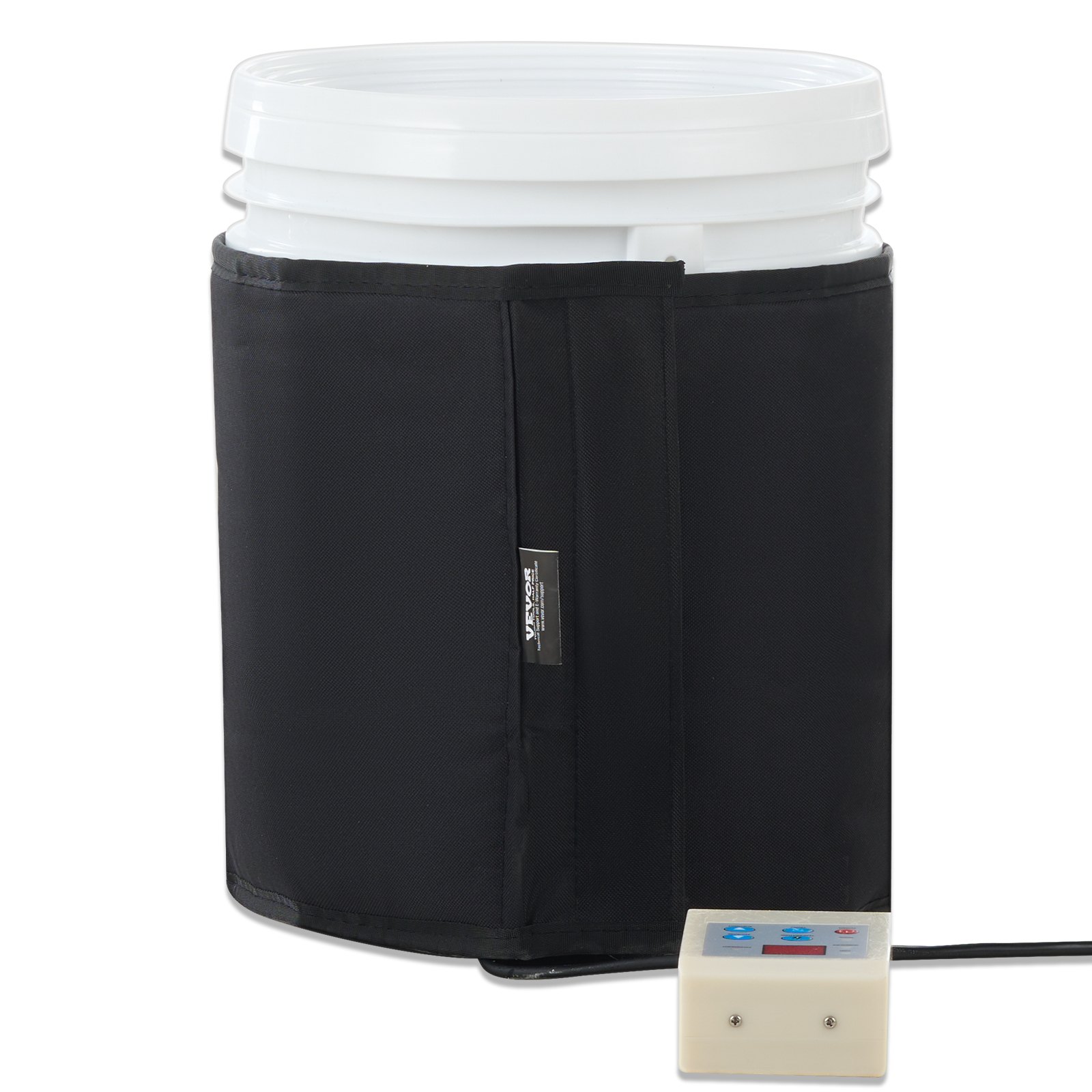 VEVOR 18.93 L Metal Drum Heater 250W 0-63°C Adjustable w/ Independent Thermostat