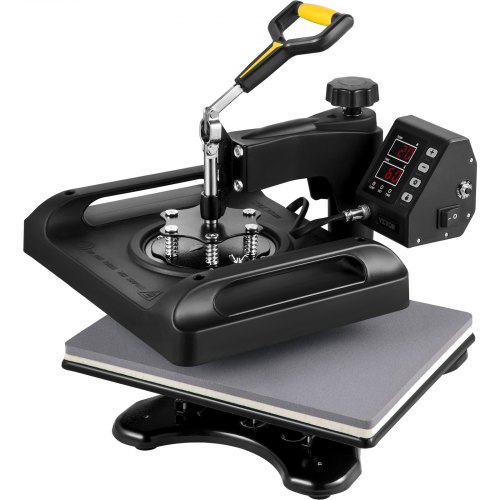 VEVOR Heat Press Machine 12 x 15 Inch 5 In 1 Shirt Printing Machine 360° Rotation Swing Away Heat Press 5 In 1 Heat Press 1000W Sublimation Machine  Dual-Tube Heating for DIY T-Mugs And Shirts Cap