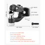 VEVOR Pintle Hook, 9070 kg Towing Capacity, Trailer Hitches Receiver Hook Combination 50.4 mm Hitch Ball, Fits for 63.5 to 76.2 mm Lunette Ring with Mounting Kit, Wear-resistant, Black Powder Coat