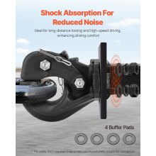 VEVOR Pintle Hitch Trailer Hitches Receiver for 63.5 to 76.2 mm Lunette Ring