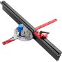 VEVOR precision miter gauge with black, silver, and red components.