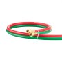 VEVOR Oxygen Acetylene Hose, 1/4-Inch x 100FT Oxy Acetylene Hose with 9/16"-18 B Fitting, 300PSI T Grade Welding Cutting Torch Twin Hose, Compatible with Oxygen, Acetylene, Propane and Other Fuel Gases