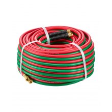 VEVOR Oxygen Acetylene Hose 1/4-Inch x 100FT Oxy Acetylene Hose 300PSI T Grade