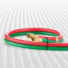 Oxygen Acetylene Hose 1/4-Inch x 15FT T Grade Hose 300PSI Max Working Pressure