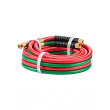 Oxygen Acetylene Hose 1/4-Inch x 15FT T Grade Hose 300PSI Max Working Pressure