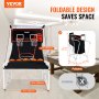 VEVOR foldable basketball arcade game with dual hoops, foldable design, and space-saving features.