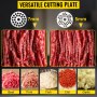 VEVOR Electric Meat Grinder 850W 550Lbs/H Commercial Sausage Maker Stainless Steel for Restaurant Butcher Supermarkets