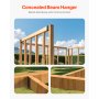 12 Pcs Joist Hangers for 1.93x3.62 In / 49x92 mm Beam Concealed Joist Hangers