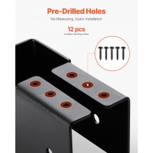 12 Pcs Joist Hangers for 1.93x3.62 In / 49x92 mm Beam Concealed Joist Hangers