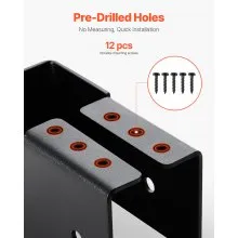 12 Pcs Joist Hangers for 1.93x3.62 In / 49x92 mm Beam Concealed Joist Hangers