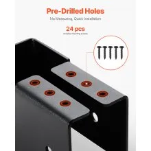 24 Pcs Joist Hangers for 1.93x3.62 In / 49x92 mm Beam Concealed Joist Hangers