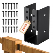 24 Pcs Joist Hangers for 1.93x3.62 In / 49x92 mm Beam Concealed Joist Hangers
