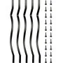 VEVOR Deck Balusters Metal Deck Spindles 26 Pack 32.25inch Iron Stair Railing