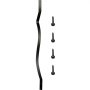 VEVOR Deck Balusters, 26 Pack Metal Deck Spindles, 32.25\"x1\" Staircase Baluster with Screws, Iron Deck Railing for Wood and Composite Deck, Stylish Baluster for Outdoor Stair Deck Porch
