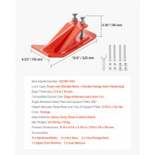 Tractor Bucket Protector 2PCS Heavy Duty Bucket Edge Protectors (Orange)