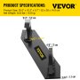 VEVOR Tractor Mounting Brackets 1 1/4" Top Bracket Weld on Quick Attach Adapter Loader Tractors 4/5" Bottom Bracket Attachments Mounting Brackets Pair Fits for John Deere Front Tractor Accessories