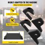 VEVOR Loader Bucket Forks 1 1/4\" Thick Hook Brackets Tach Weld on Loader Tractor 4/5\" Bottom Brackets Quick Attach Mount Brackets Set of 4 Pieces Fits for John Deere Front Tractor Accessories