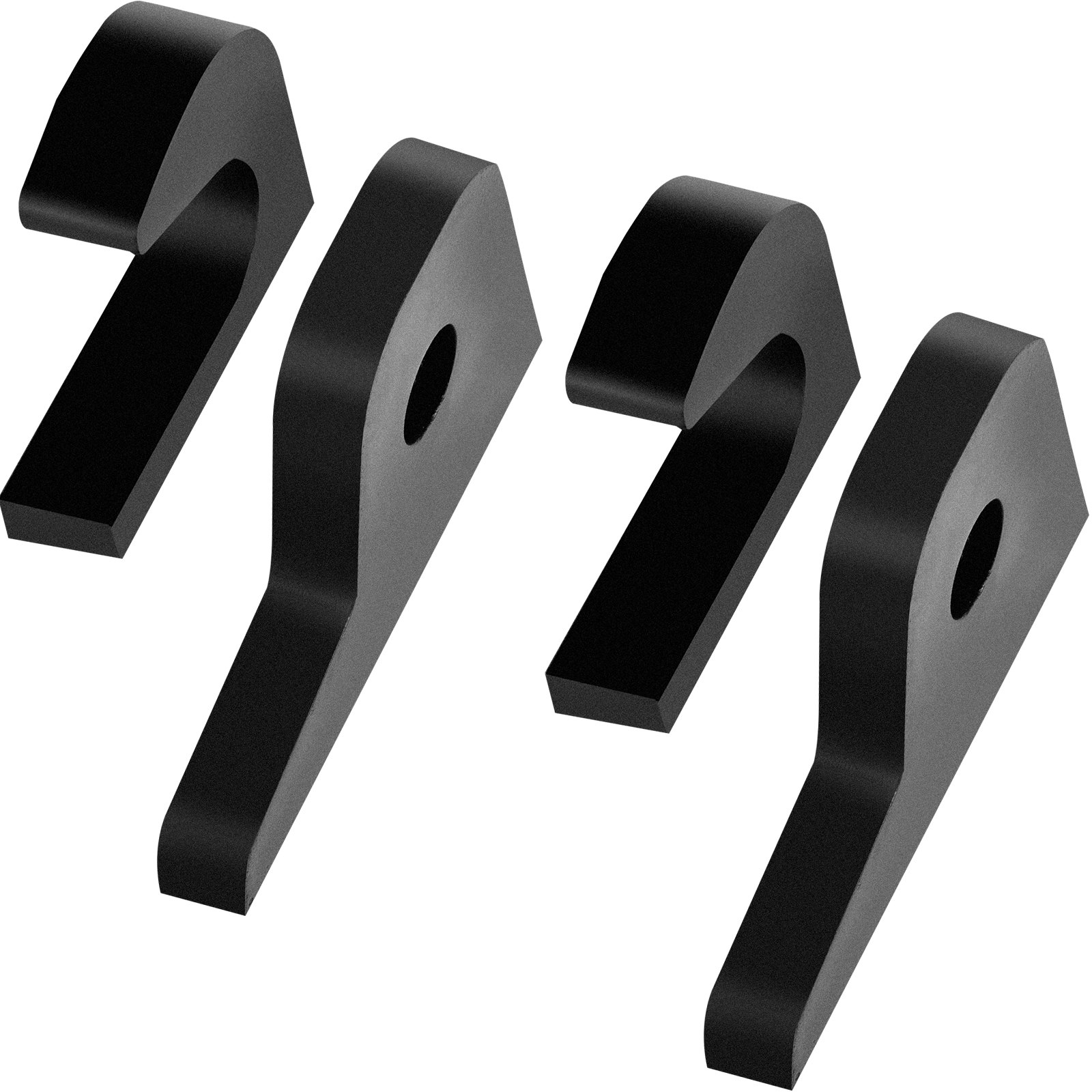 VEVOR Loader Bucket Forks 1 1/4" Thick Hook Brackets Tach Weld on Loader Tractor 4/5" Bottom Brackets Quick Attach Mount Brackets Set of 4 Pieces Fits for John Deere Front Tractor Accessories
