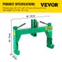 VEVOR 3-Point Quick Hitch, 3000 LBS Lifting Capacity Tractor Quick Hitch, 28.31\" Between Lower Arms Attachments Quick Hitch, No Welding & 5 Level Adjustable Bolt, Adaptation to Category 1 & 2 Tractor