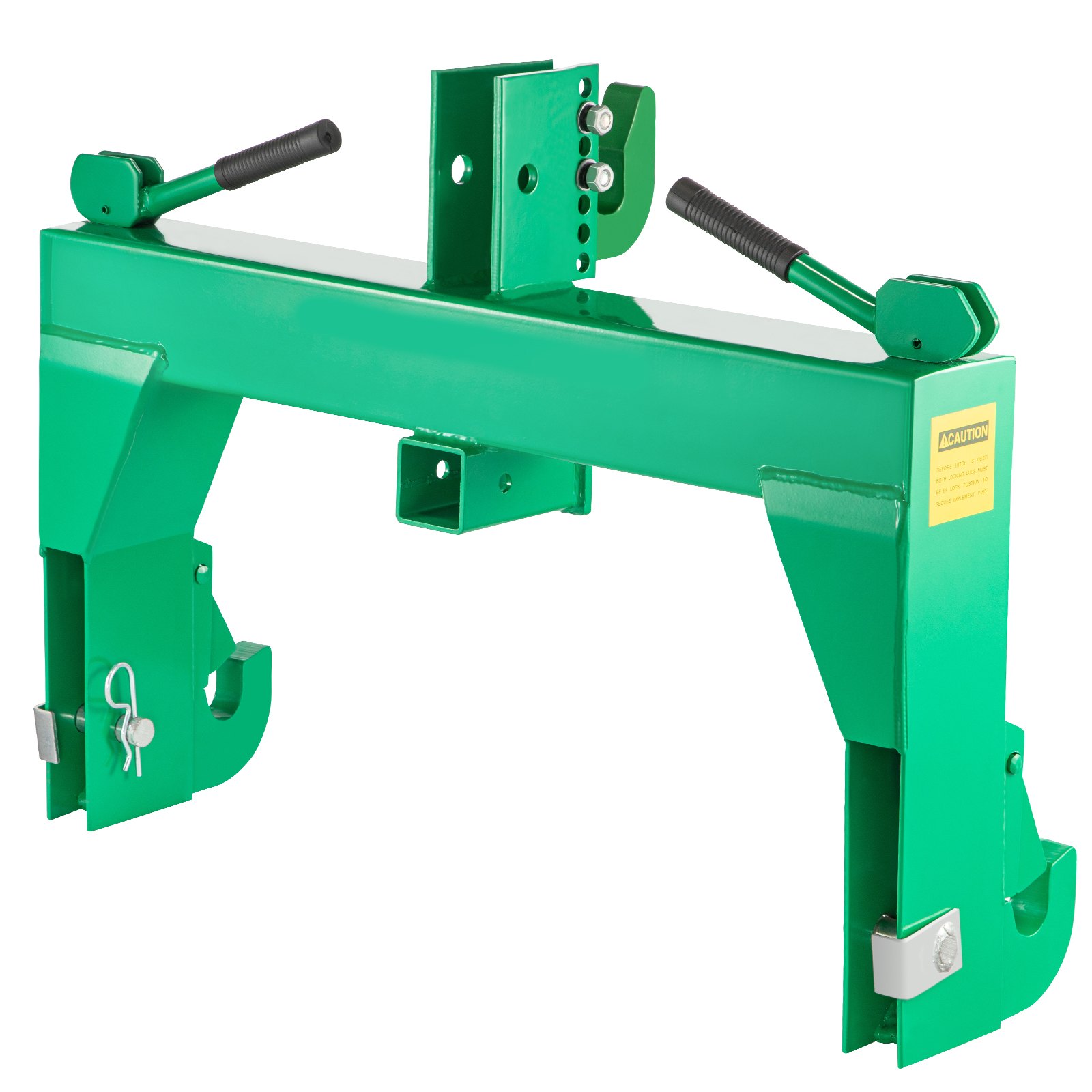 VEVOR 3-Point Quick Hitch, 3000 LBS Lifting Capacity Tractor Quick Hitch, 28.31\" Between Lower Arms Attachments Quick Hitch, No Welding & 5 Level Adjustable Bolt, Adaptation to Category 1 & 2 Tractor