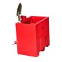 Caja de lastre VEVOR, lastre de tractor de categoría 1 de 3 puntos resistente a la corrosión con capacidad de carga de 800 lb para enganche de 2 pulgadas, acero reforzado de alta resistencia, volumen de 5 pies³, accesorio de cargador con puerta corrediza, color rojo