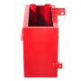 VEVOR Ballast Box, 3-Point Category 1 Tractor Ballast of 800lbs Capacity, for 2 Inch Hitch Receiver, Heavy-Duty Steel 4.3 ft³ Large Volume Loader Attachment with Sliding Door, Red