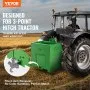VEVOR Ballast Box 3 Point Category 1 Tractor, 800lbs Capacity Hitch Ballast Box, for 2'' Hitch Receiver, Tractor Ballast Box with 5cu.ft Volume, Heavy-duty Steel, Green