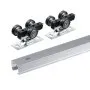VEVOR Sliding Pocket Door Hardware Track Kit, 4.73 ft Heavy Duty Pocket Door Hardware Kit, Commercial Grade Pocket Door Hardware and Track Set for 24"-30" Wide Single Door, Smoothly and Easy to Install