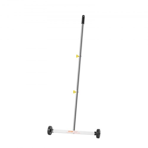 VEVOR Magnetic Sweeper with Wheels, 43 cm, 4.5 kg Load Capacity, Lightweight Magnetic Pickup Sweeper with Adjustable Handle, Pick Up Nails and Screws, Easy Cleanup for Garages, Roofing Projects