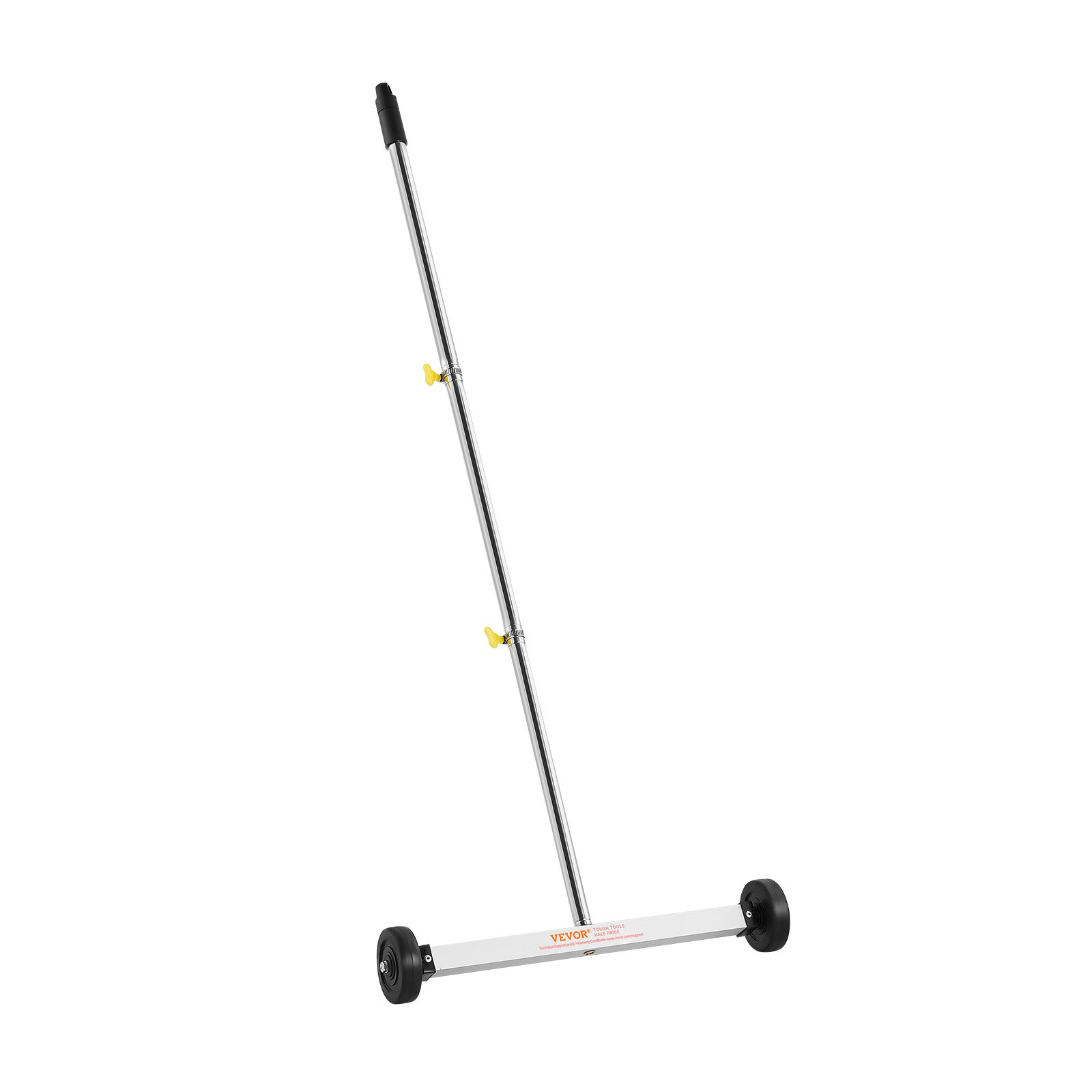 VEVOR Magnetic Sweeper with Wheels, 43 cm, 4.5 kg Load Capacity, Lightweight Magnetic Pickup Sweeper with Adjustable Handle, Pick Up Nails and Screws, Easy Cleanup for Garages, Roofing Projects