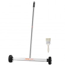 VEVOR Magnetic Sweeper with Wheels 17inch Mini 10 lbs Capacity Adjustable Handle