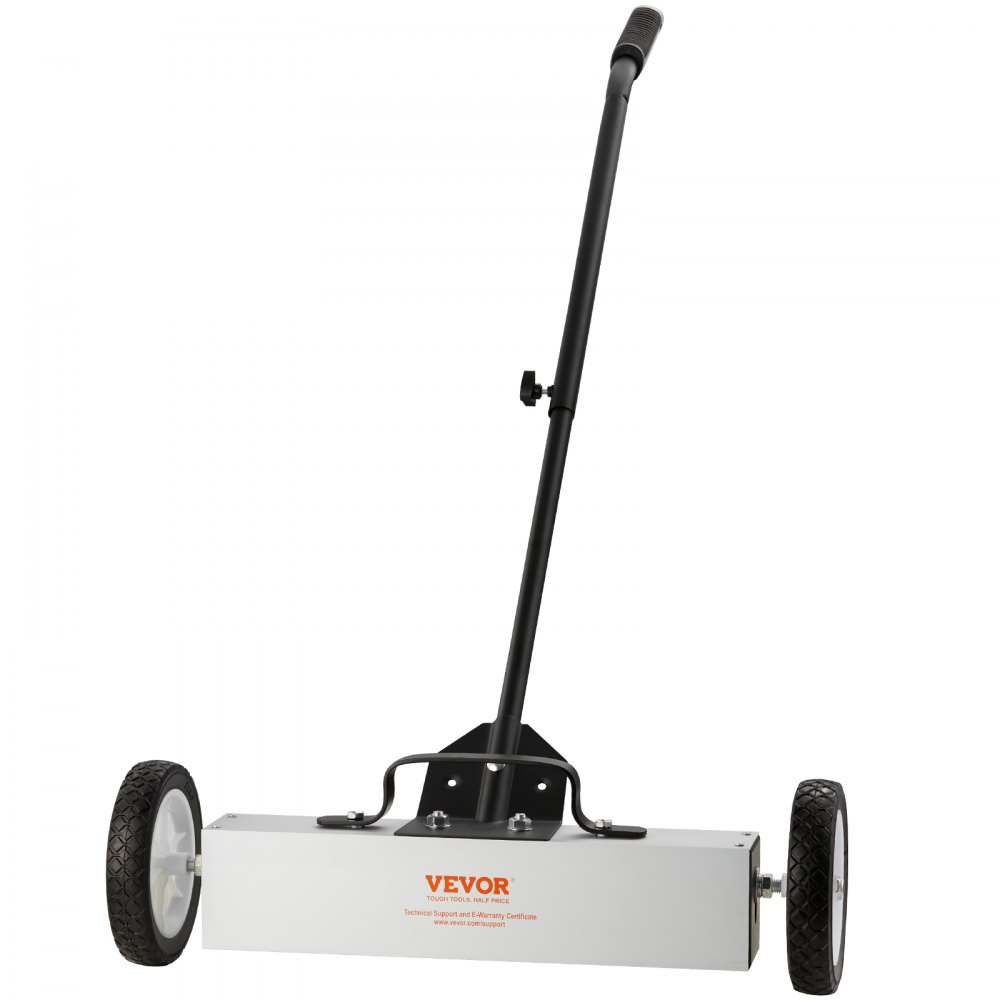 VEVOR 45Lbs Rolling Magnetic Sweeper with Wheels, Push-Type
