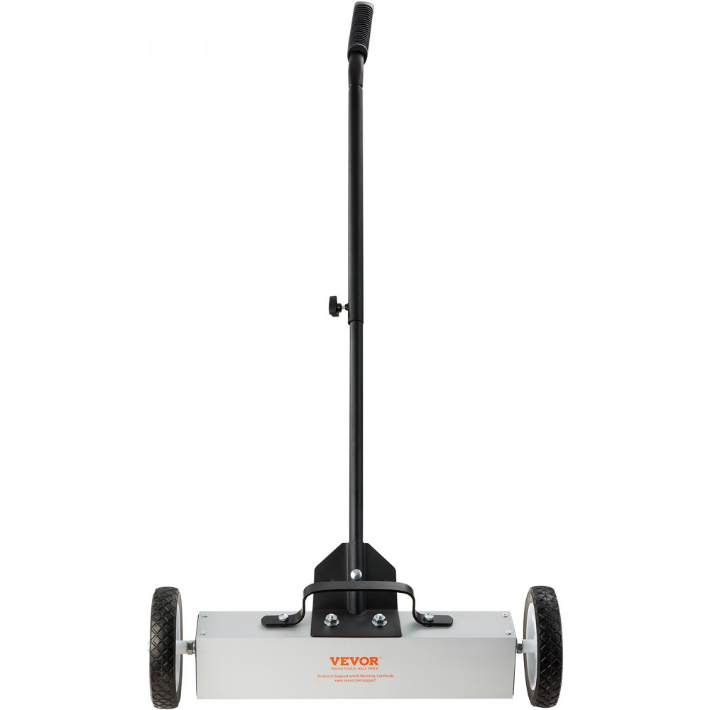 VEVOR 45Lbs Rolling Magnetic Sweeper with Wheels, Push-Type Magnetic Pick Up Sweeper, 18-inch Large Magnet Pickup Lawn Sweeper,  Magnet with Telescoping Handle, Easy Cleanup of Workshop Garage Yard