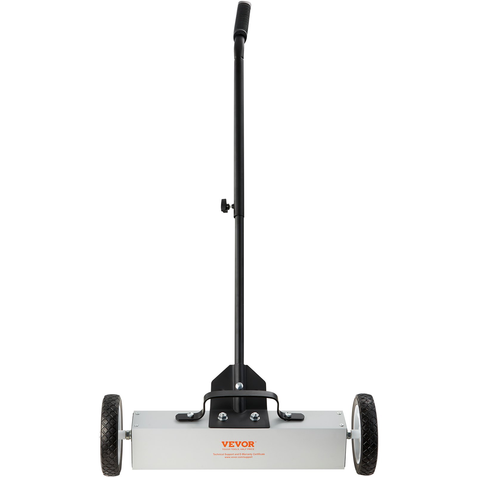 VEVOR 20.4 kg Rolling Magnetic Sweeper with Wheels, Push-Type Magnetic Pick Up Sweeper, 18-inch Large Magnet Pickup Lawn Sweeper, Magnet with Telescoping Handle, Easy Cleanup of Workshop Garage Yard
