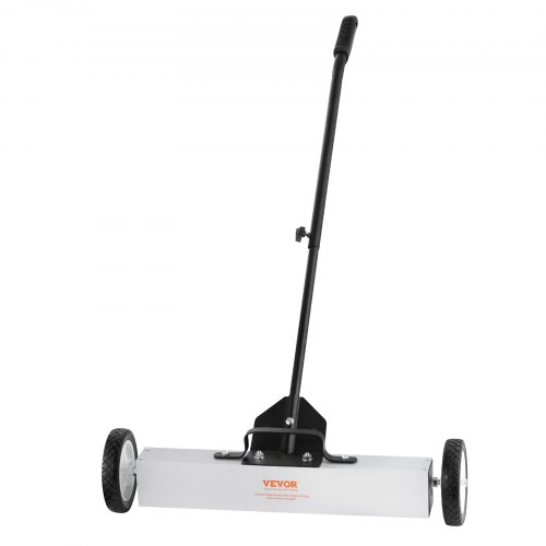 VEVOR 22.6 kg Rolling Magnetic Sweeper with Wheels, Push-Type Magnetic Pick Up Sweeper, Large Magnet Pickup Lawn Sweeper with Telescoping Handle, Easy Cleanup of Workshop Garage Yard