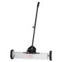 VEVOR 22.7 kg Rolling Magnetic Sweeper with Wheels, Push-Type Magnetic Pick Up Sweeper, 74 cm Large Magnet Pickup Lawn Sweeper with Telescoping Handle, Easy Cleanup of Workshop Garage Yard