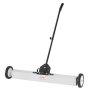VEVOR 55Lbs Rolling Magnetic Sweeper with Wheels,Push-Type Magnetic Pick Up Sweeper, 24-inch Large Magnet Pickup Lawn Sweeper with Telescoping Handle, Easy Cleanup of Workshop Garage Yard