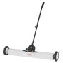 VEVOR 24.9 kg Rolling Magnetic Sweeper with Wheels,Push-Type Magnetic Pick Up Sweeper, Large Magnet Pickup Lawn Sweeper with Telescoping Handle, Easy Cleanup of Workshop Garage Yard