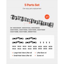 Lifter Camshaft Kit 5Pcs for 2009-2019 Dodge Ram 1500 5.7L V8 Engines