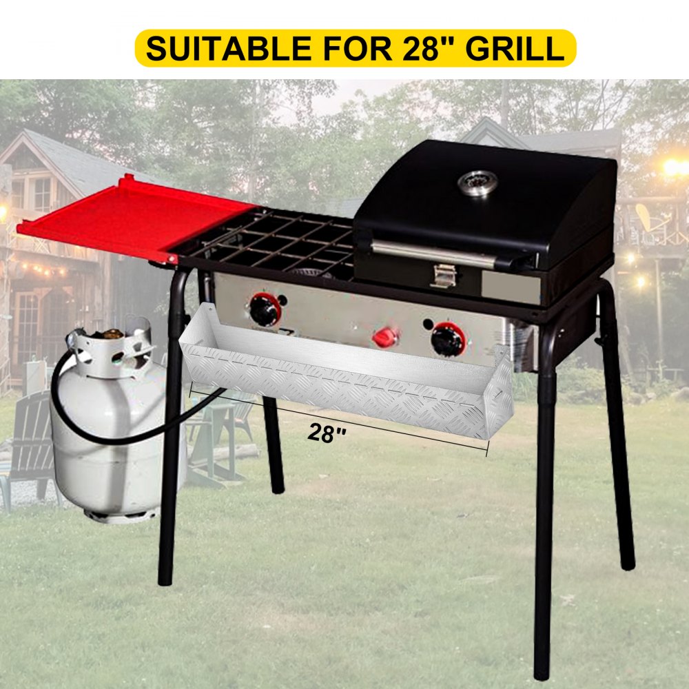 Vevor Griddle Shelf Plancha magnética para plancha de 28" con aluminio Diamond