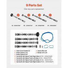 Engine Camshafts Rockers Arm Lifters Kit 2011-2016 Dodge Caravan/Journey